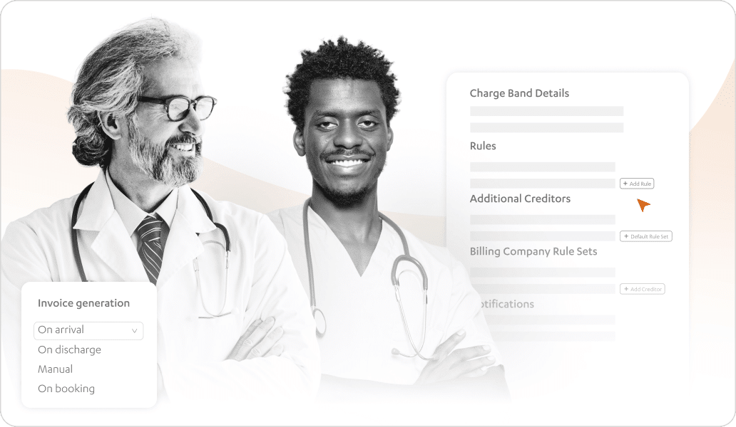 Invoice generation and charge band rules in Cority Meddbase